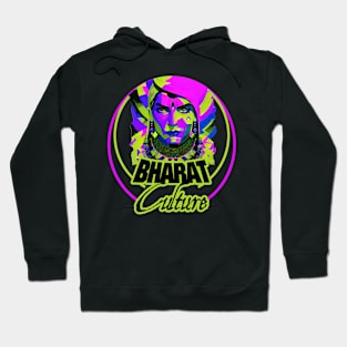 Bharat indian culture sticker style graphic illustration Hoodie